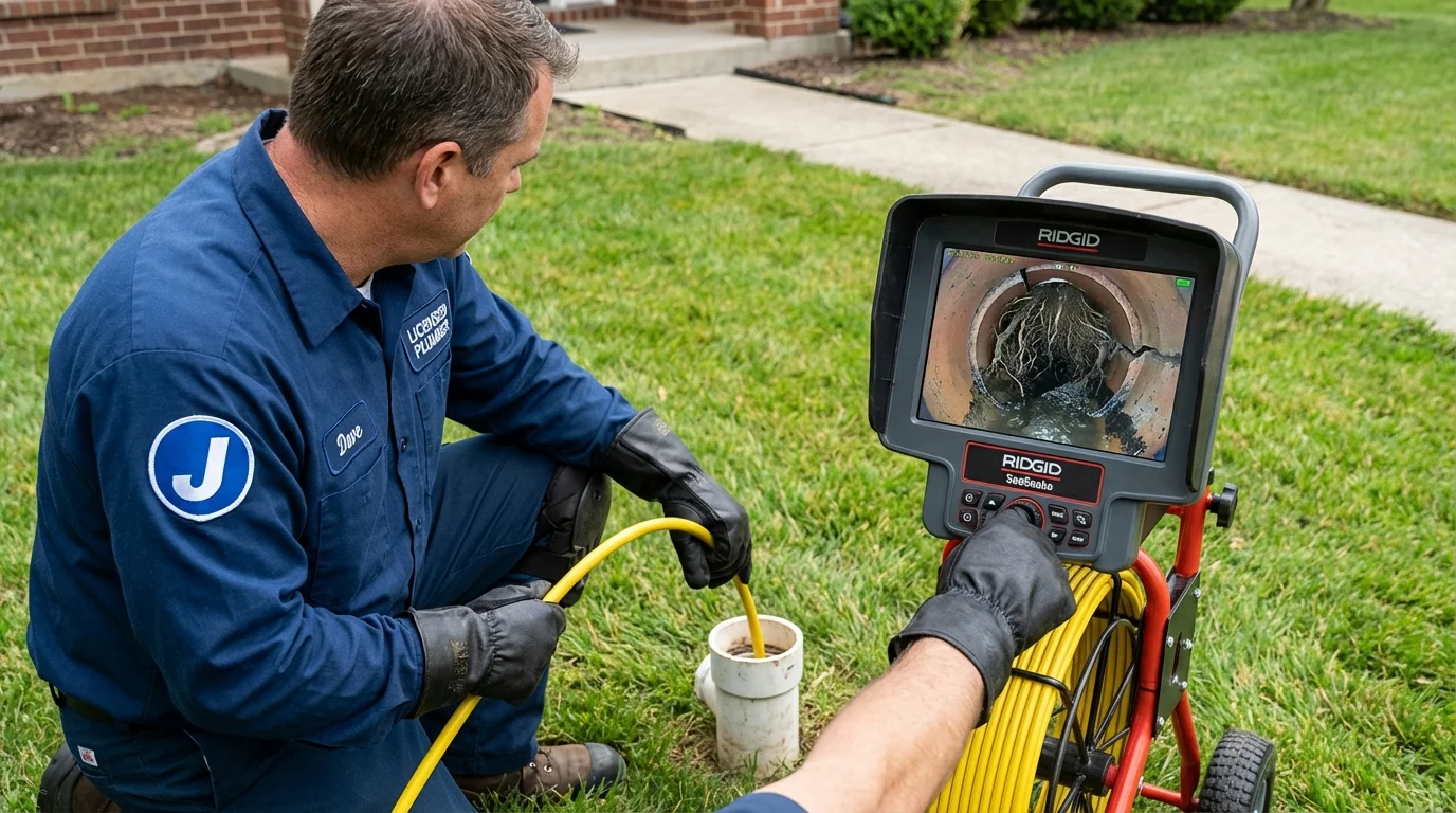 Sewer camera inspection being performed by Johns Plumbing LLC in Lake Isabella